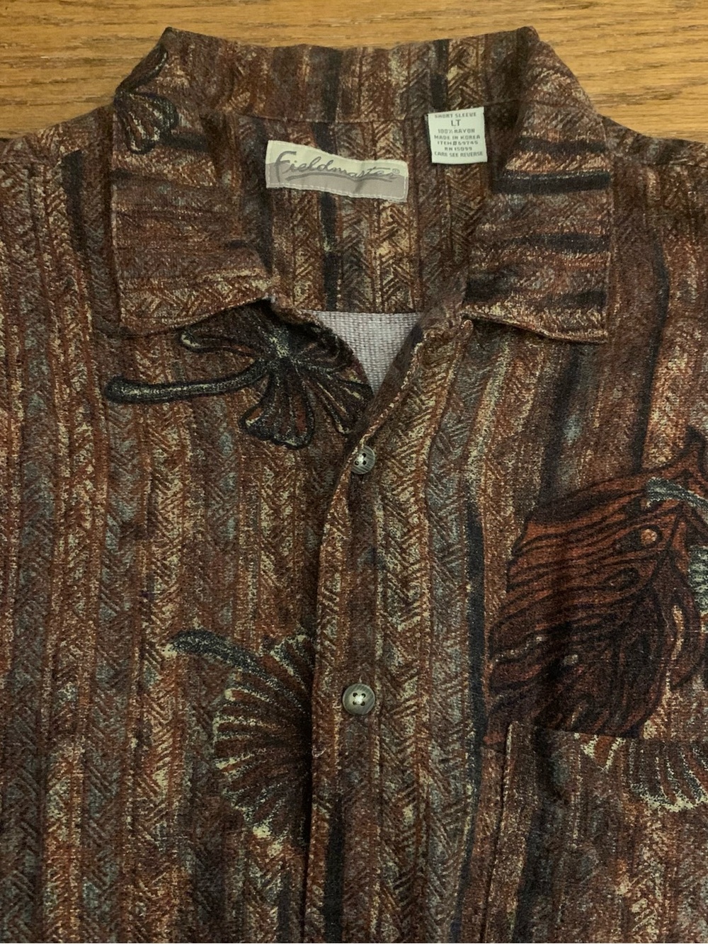 FIELDMASTER SS 100% Rayon Shirt - Picture 8 of 8